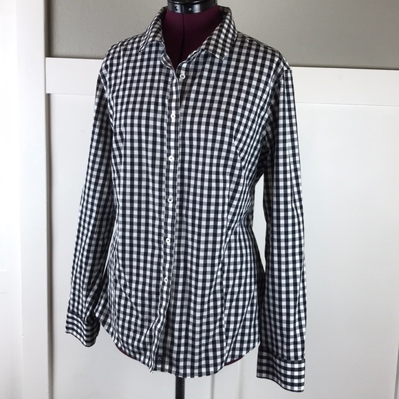 Talbots Tops - Talbots EUC Non-iron checked button down 18
